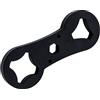 CAXUSD Chiave a Dado 2 in 1 per Action Camera Manopola in Abs Nero, Strumento per Stringere e Allentare Viti, Adatto a Modelli Videocamera 5/5s/4/4s/3+/3/2/1 4k