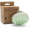 FABCARE Massaggiatore Cuoio Capelluto in Silicone con Steli di Grano per Capelli Asciutti e Bagnati, Stimola Crescita, Favorisce Circolazione e Supporta il Benessere del Cuoio Capelluto (Verde)