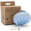 FABCARE Massaggiatore Cuoio Capelluto in Silicone con Steli di Grano per Capelli Asciutti e Bagnati, Stimola Crescita, Favorisce Circolazione e Supporta il Benessere del Cuoio Capelluto (Blu)