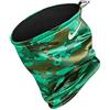 NIKE NNW12 carta Calcio Scaldacollo 2.0 Reversibile Ruvido, Solido, Nero-Verde, Taglia unica