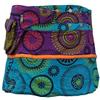 SHOPOHOLIC FASHION Moda Shopoholic - Gonna Stile Hippy Avvolgente Reversibile Entrambi i Lati Purple Mix Taglia Unica