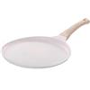 Linnkyfloa Maifan Padella antiaderente a induzione e stufe, in lega di alluminio, per uova, crepes bistecca, pentole per la colazione, 24 cm, nero (bianco 28 cm)
