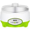 Generico Macchina per Yogurt | Yogurtiera Automatica con Contenitore Interno in Acciaio Inossidabile - Elettrica Multifunzione 1.2L Silenziosa per Cucina con Fermenti Latte