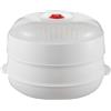 Generico Vapore a Microonde per Verdure con Coperchio e Vassoio, Vaporiera per Patate da Microonde, Accessorio Cucina Per Scaldare Piatti Di Pasta Carne Pancetta Mais Patate