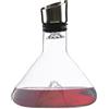 Generico Decanter per vino Revella da 1500 ml | Decanter per vino con filtro in acciaio inossidabile, caraffa per vino cristallino con aeratore incorporato, per vino