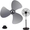 Generico Ricambio Pala per Ventaglio Elettrico,Pala del Ventilatore per Camera - Parte Di Ricambio Per Ventilatore Da 40 Cm Con Copertura Dado Per Soggiorno Garage Terrazzo Camera Da Letto