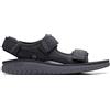 Clarks Wesley bay, Sandali da Uomo, Nero, 41 EU