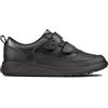 Clarks Scape Flare K Childrens Black Leather, 10.5