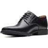 Clarks Tilden Plain Mens Black Leather, 14