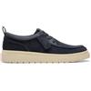 Clarks Polden Moc Mens Navy Suede, 6