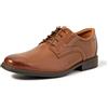 Clarks Whiddon Plain Mens Dark Tan Lea, 8
