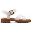Clarks Orinoco Strap, Sandali con Cinturino alla Caviglia Donna, Bianco (White Leather White Leather), 42 EU