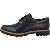 Clarks Batcombe Hall Scarpe Stringate Derby Uomo, Nero (Black Leather), 44.5 EU