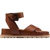 Clarks Orianna Cross, Sandali Donna, Pelle Scura Tan Combi, 35.5 EU