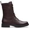 Clarks Orinoco2 Style Womens Dark Brown Lea, 3.5