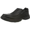 Clarks Bradley Free, Mocassino Uomo, Pelle Nera Tumbled, 42.5 EU