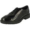 Clarks Mocassini Scala Lucidi da Ragazza | Silhouette Senza Tempo | Plantare in Schiuma Morbida | Tecnologia di Controllo degli odori | Ampia vestibilità Disponibile, Nero