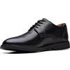 Clarks Uomo Malwood Lace Oxford, Pelle Nera, 39.5 EU