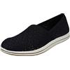 Clarks Brinkley Emily Womens Navy, 6.5