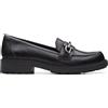Clarks Orinoco2 Edgeloafer da Donna, Cuoio Nero, 39.5 EU