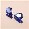 AAA Naturale Ceylon Blu Spinello Loose Pera Gemma Taglio Combinato Paio 6x4 MM