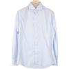 Suitsupply Camicia Uomo 40/15 3/4 Extra Slim Blu Righe in Cotone 100%