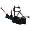 vidaXL Cornamusa Scozzese Great Highland Verde e Nero Strumento Fiato Folclore