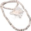 Generic Collana da meditazione in selenite 108 Mala, Selenite Mala naturale AAA, collana Mala con 108 perline di preghiera, bracciale Mala annodato a mano, perline rotonde da 8 mm, Medio, Gemma, Selenite