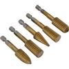 JECOMPRIS Set di Frese Rotanti per Lavorazione Legno 5 Pezzi Manico Esagonale 6,35 Mm