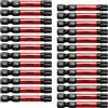 TMAX Set 25 inserti Torx T40, neri, acciaio S2, alta coppia, resistenti alla torsione. Lunghezza 5,08 cm (2 pollici), gambo esagonale 1/4 pollice con sgancio rapido