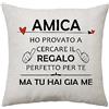 Aconesong Regali di Copertura Cuscino per Amica Idee Regalo Originali per Compleanno Natale Matrimonio Amicizia