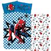 BrandMac Spiderman Copripiumino Neonato 100x135 + Federa 40x60 Cotone Marvel Regalo