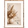 Velora Home&Living VELORA H&L Cornice Foto Legno Bruciato 80 x 120 cm - Cornice in Legno con Plexiglass Trasparente, Portafoto da Parete, Cornice per Poster, Fotografie, Puzzle, Diplomi e Certificati
