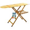 AKITAInk Asse da Stiro in Legno di Faggio 100%, Tavola da Stiro Regolabile e Pieghevole, Salvaspazio, Dimensioni 35x141,5x92h, Leggera e Resistente (NOCE)