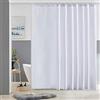 Furlinic Tenda Doccia Antimuffa Tessuto Poliestere Grande Tende Doccia Impermeabile Lavabile Bianco Tenda Vasca da Bagno con 18 Ganci 275x180cm.