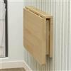 Misorat Tavolo Pieghevole in Legno Massiccio Misorat, Design Minimalista, 80x40 cm, Per Soggiorno, Studio, Cucina, Camera da Letto, Montaggio a Parete, Pieghevole, Impermeabile