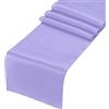 sourcing map 12 runner da tavola in raso viola chiaro, 30,5 x 274,3 cm, romantico runner da tavola in seta liscia, decorazioni per matrimoni, cene e feste di compleanno (2,7 m)