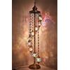 DEMMEX Lampada da terra in mosaico turco marocchino DEMMEX a 9 globi - Illuminazione in stile Tiffany bohémien fatta a mano alta 70'' per camera da letto e soggiorno - Decorazione elegante, pezzo forte