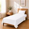 Homebliss Set lenzuola microfibra 150x240 / 90x200+25 / 50x80, Bianco