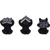Nemesis Now Three Wise Spell Cats 8,5 cm, resina, nero, statuette di tre gattini saggi, set di tre statuette di gattini occulti, merce per gatti, fusa nella migliore resina, sapientemente dipinta a