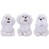 Nemesis Now Three Wise Westies statuette, bianco, 8 cm, U4461N9