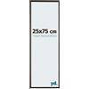 yd. Your Decoration - Cornice 25x75 cm - Antracita - Cornice Decorativa Parete in Plastica con Vetro in acryl - Antiriflesso - 25x75 Cornice - Evry
