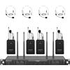 MICROFONO WIRELESS UHF 4 CANALI CON 4 PTU 7000-4B ARCHETTO E MICROFONI