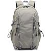 Jiuvaso Zaino da Trekking Zaino Escursionismo Zaino Montagna Zaino da Viaggio in Nylon E Poliestere con Pannello con Cerniera Scomparto Frontale Compressioni, Array, Grigio-bianco