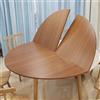 Generic XJBTBA Prolunga da Tavolo Pieghevole Rotonda Grande - Teak da 140 cm/55,1 Pollici, Sostituzione del Piano del Tavolo Portatile per Uso Esterno, Tavolo Pieghevole temporaneo per Eventi e riunioni