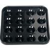 HAKIDZEL Vassoio per Conservazione Palline in Plastica Nera Porta Palline da Biliardo 57mm Accessorio per Tavolo da Pool per Party e Club