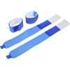 Luxshiny 4 Pezzi Cinghia Imbottita per Sci in Nailon Blu, Leggera e Versatile, Cinghia Porta Sci per Trasporto Sicuro su Piste e Montagne