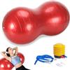 MEETOZ Peanut Ball Therapy con pompa, palla da ginnastica con pompa, palla fitness, pilates, palla sensoriale da palestra per yoga, gravidanza, fisioterapia, allenamento per bambini, allenamento di