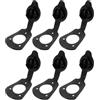 OKUMEYR Resistente e Antiscivolo Guarnizione Nera in PVC 6 Pezzi Migliora la Sicurezza della Canna per Porta Canna da Pesca da Kayak Durante la Pesca in Barca