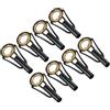 PATIKIL 8pz Canna Pesca Punta Kit Riparazione 4,0mm Acciaio Inox Dorato